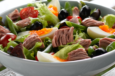 Salade Niçoise met vinaigrette